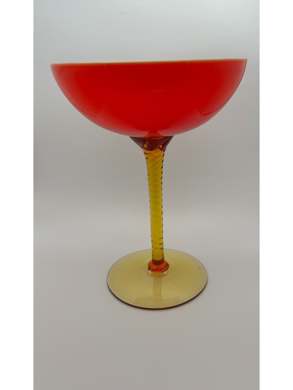 Vintage Holmegaard Orange Palet Tall Compote by Michael Bang